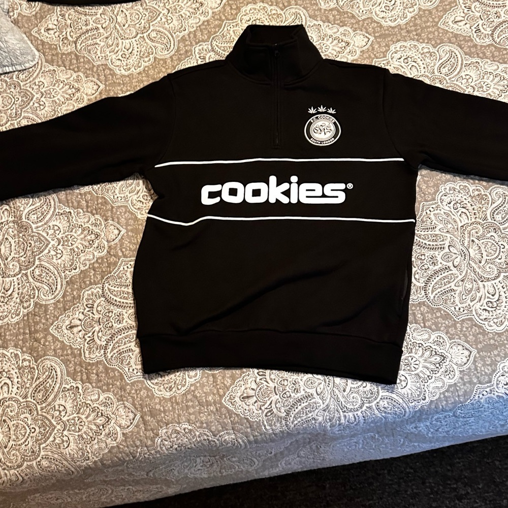 Black Cookies Pullover Sweatshirt